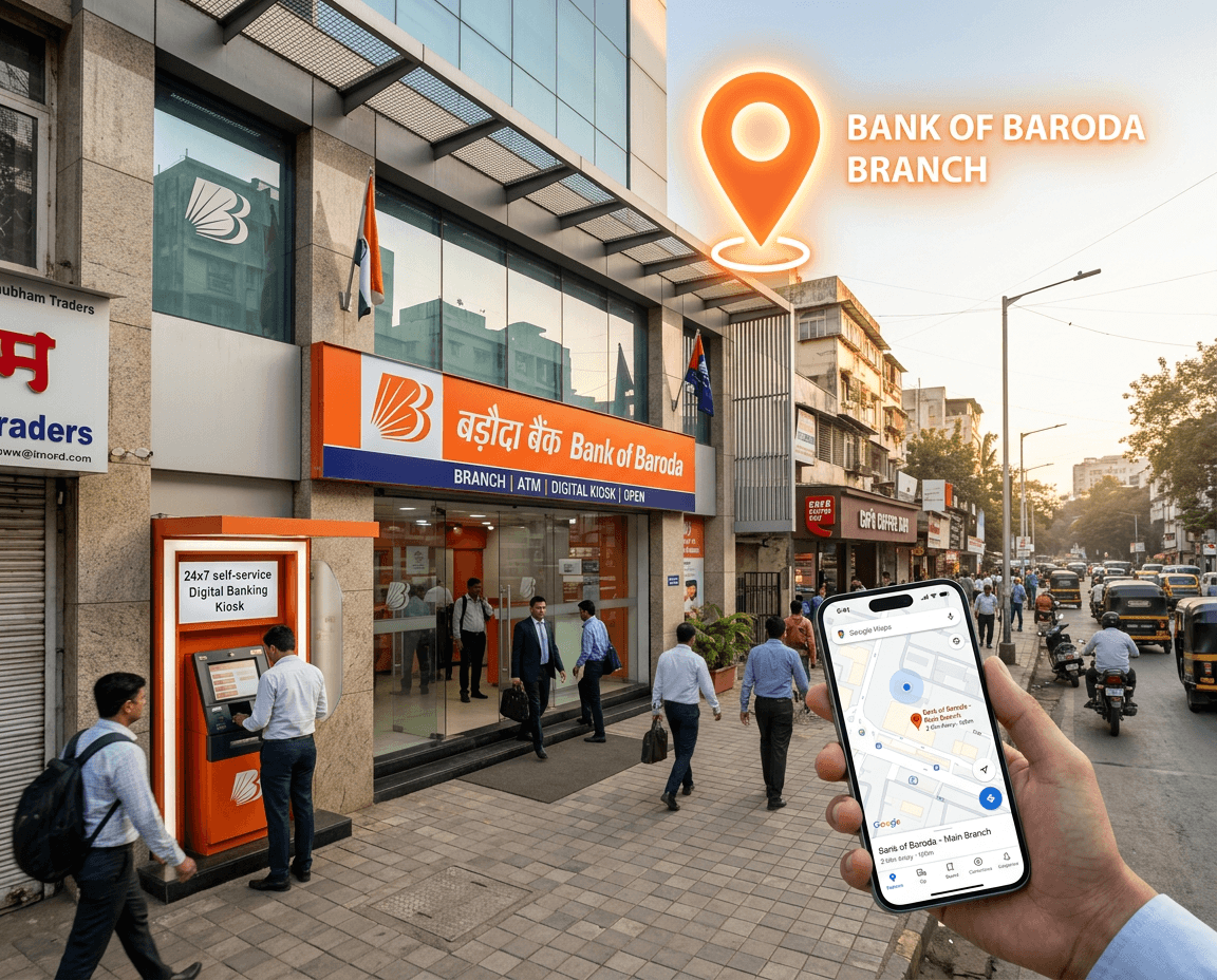 Bank of Baroda Near Me – Branch Locator Guide