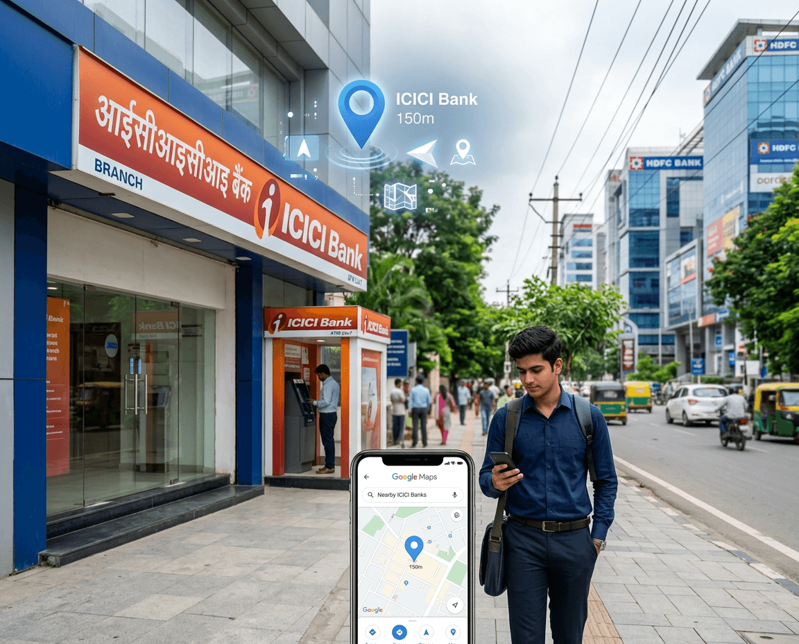 ICICI Bank Near Me – Nearby Branch Finder